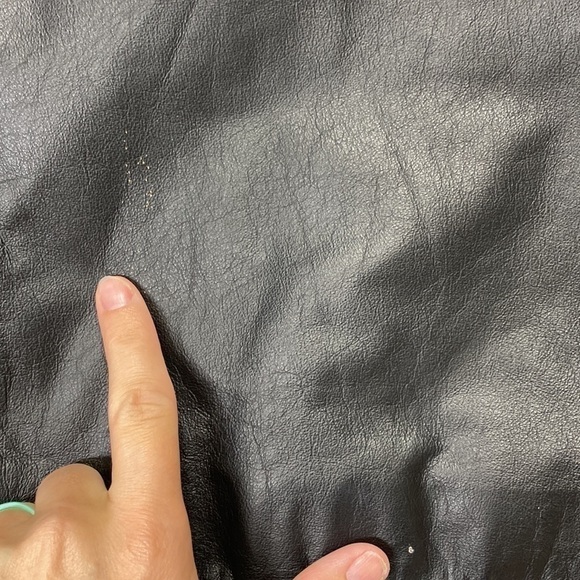 Vintage Global Identity Leather Trench Coat Paisley Trim Size Medium 80s - Picture 13 of 14